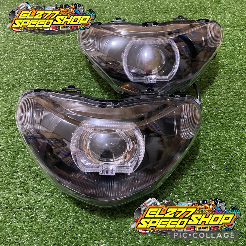 Reflektor lampu depan mio smile & sporty set billed projie Head lamp mio sporty mio smile plus bille