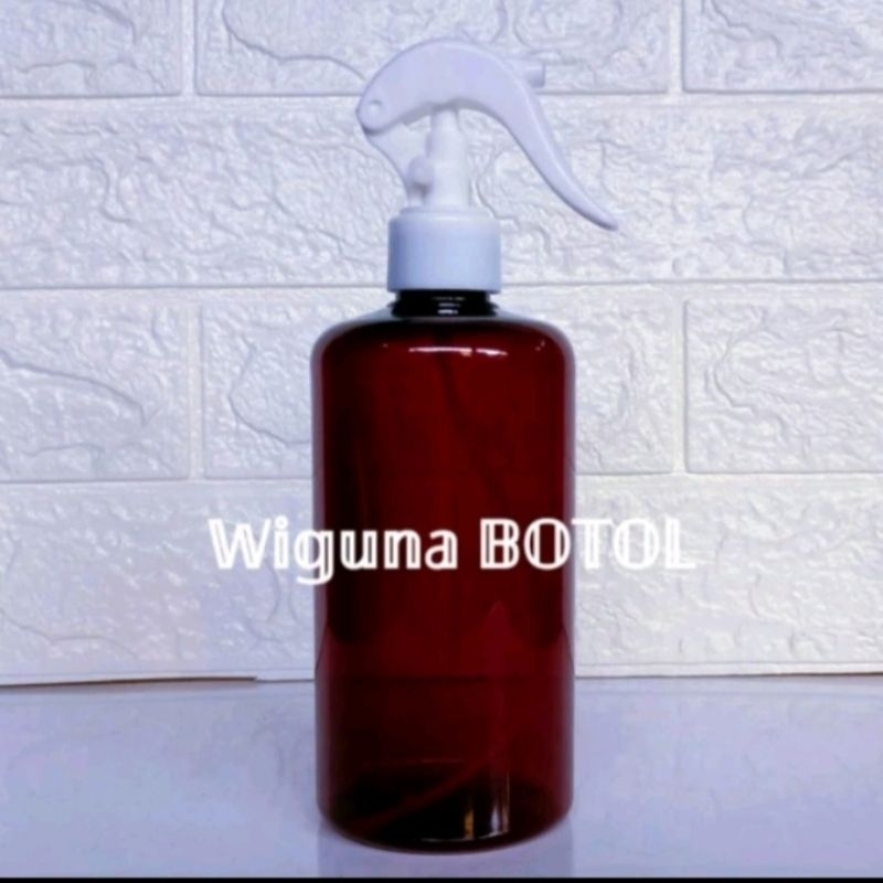 Botol Trigger 500ml Amber Coklat / Botol Spray 500ml Coklat Clear