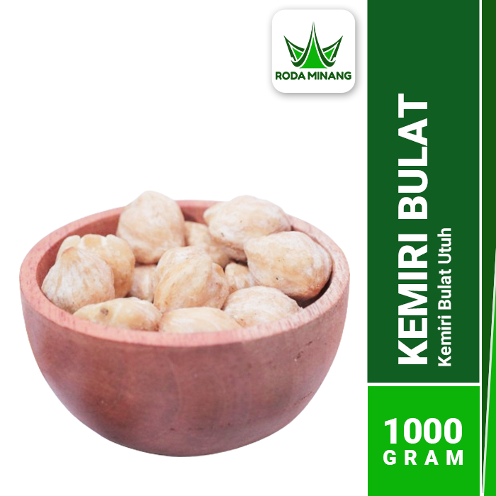

Kemiri Bulat Utuh Whole Candlenut Muncang Biji 1 Kg