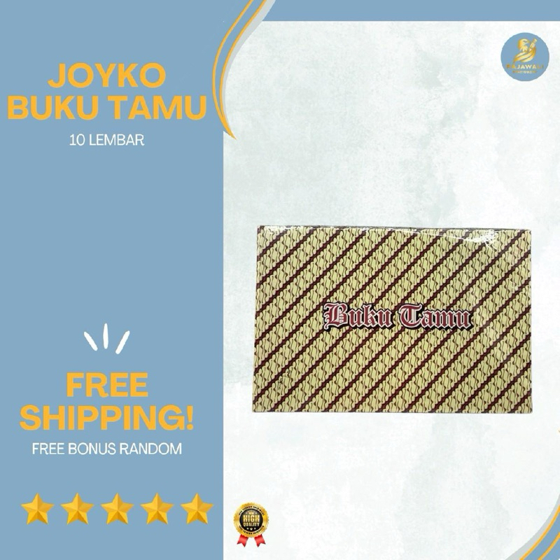 

Buku Tamu Undangan Merk Joylo | Motif Batik | 10 Lembar