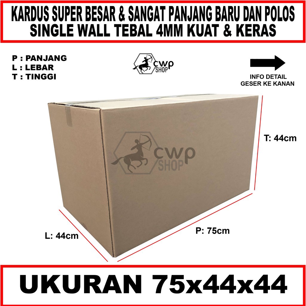 

Kardus Box Karton Besar Polos Uk 75x44x44cm