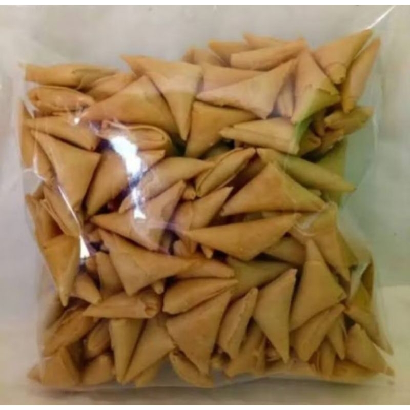 

samosa kering isi ayam berat 250 gr / samosa ayam / snack kiloan / samosa pedas manis