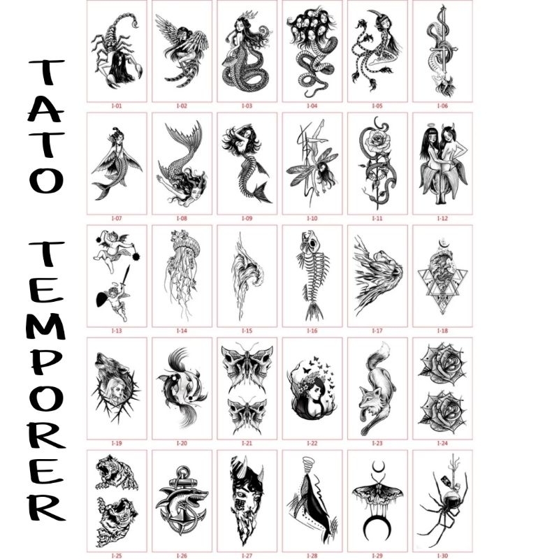 tatto temporer / tatto temporarry 10 gambar seri I
