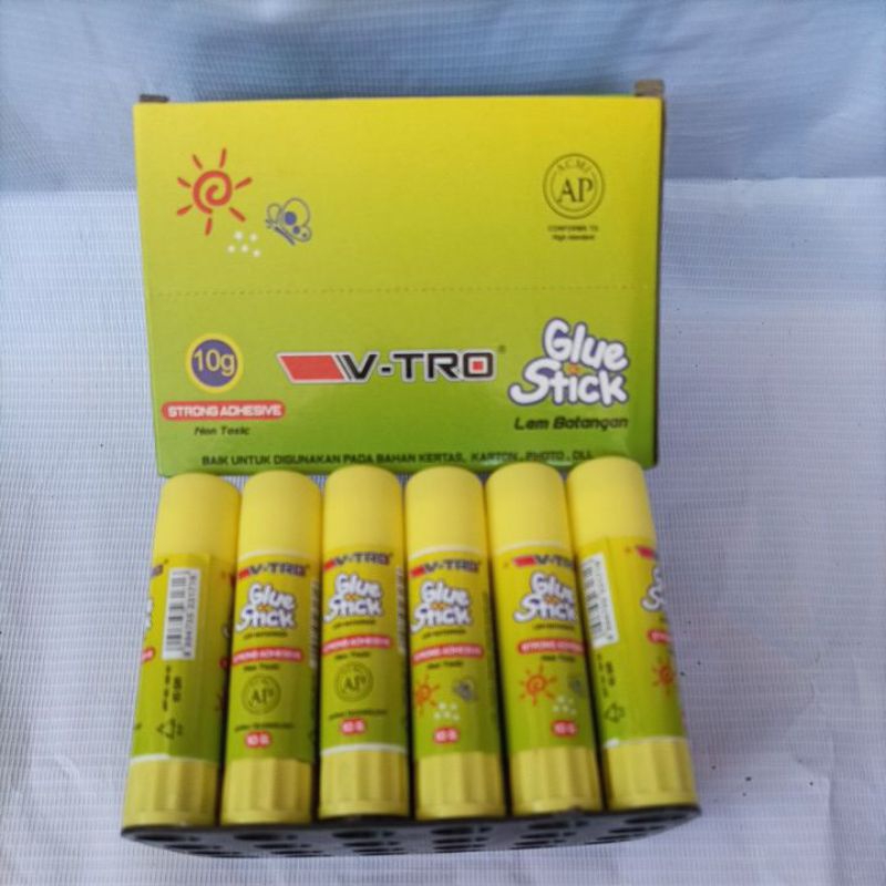 

glue stick lem kertas v-tro 10 gram non toxic