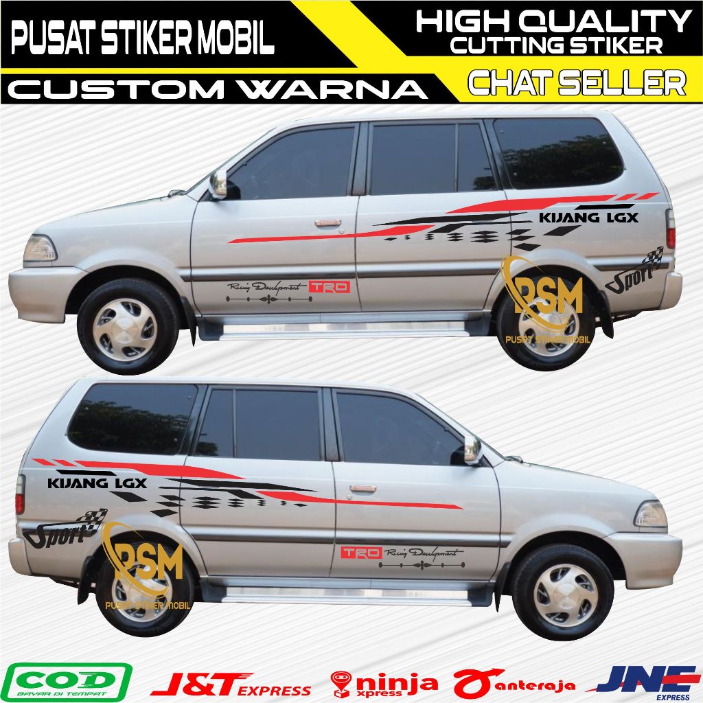 pusat stiker mobil Stiker Mobil Kijang Super Stiker Body Samping Kijang Super Stiker Kijang Lgx mura