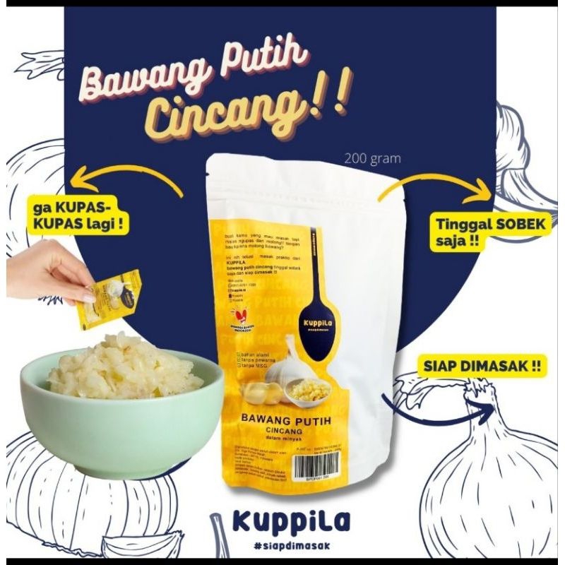 

Kupilla bawang putih cincang halus 200gr