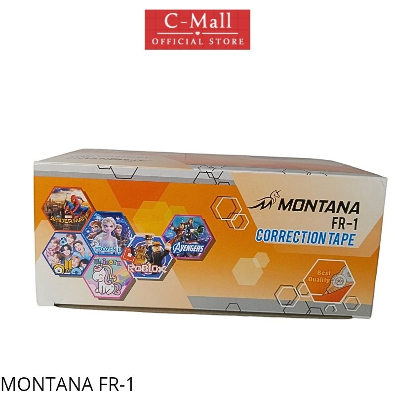 

C-Mall Correction tape corrtape Tipe-x kertas Fancy Montana 12 meter FR-1