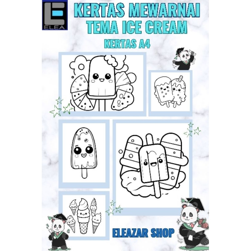 

Kertas Mewarnai Tema Ice Cream