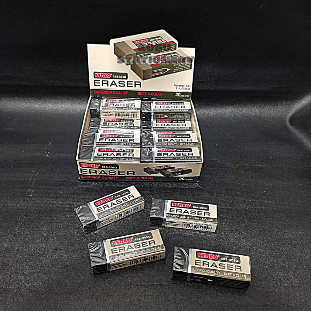 

PENGHAPUS PENSIL / STIP / ERASER KENKO ERB 20SQ HITAM