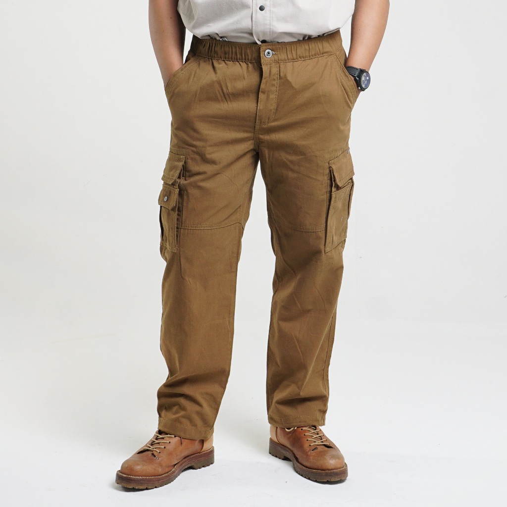 Celana MGEE Original - Celana Cargo Panjang Original MGEE John CKPR 001 Brown