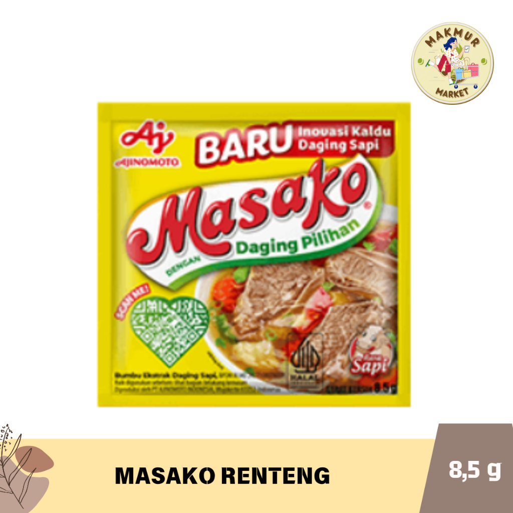 

Masako Kaldu Bubuk Renceng Ayam dan Sapi 12 sachet Penyedap Rasa Ajinomoto