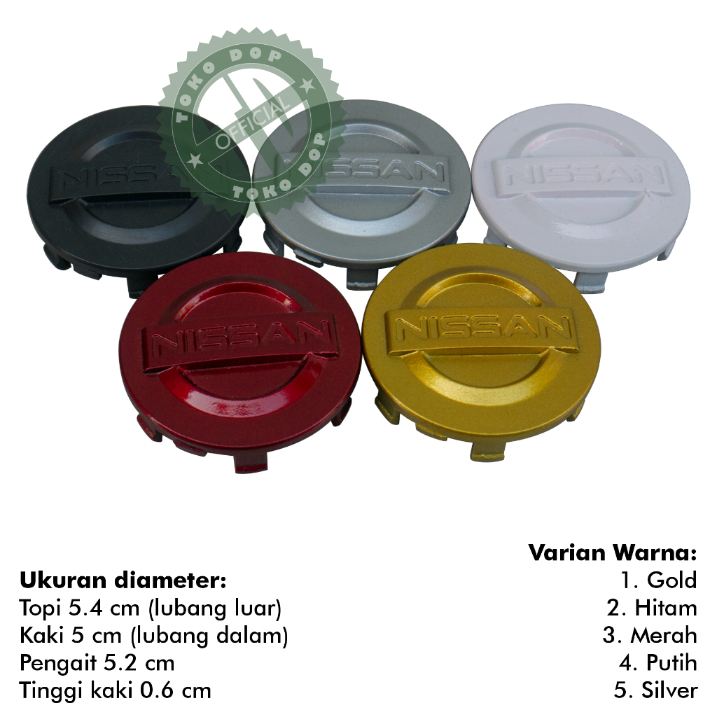 TUTUP DOP VELG NISSAN XTRAIL EVALIA JUKE MARCH GRAND LIVINA 5.4 COVER AS RODA WHEEL HUB CENTER CAPS
