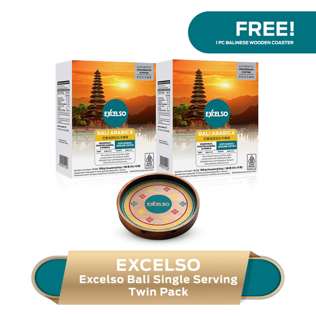

Kopi Single Serving Excelso Bali Arabica Twin Pack