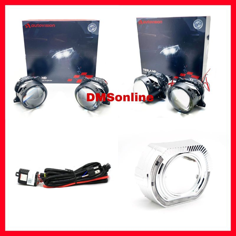LED BiLED Projector 3" 140W Tesla ND Autovision, Biled Projector Mobil 3"