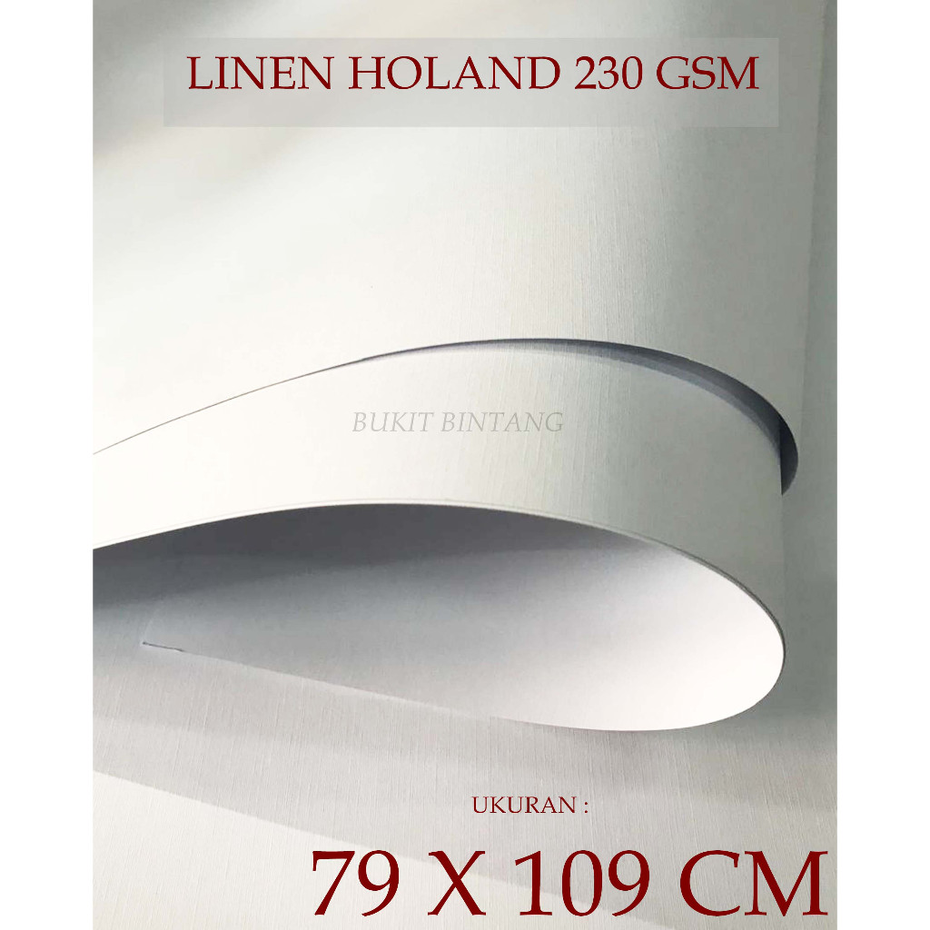 

Kertas Linen Holand Putih 230 Gsm Ukuran Plano ( 79 x 109 Cm )