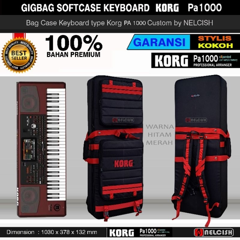 Softcase Gigbag Tas Keyboard Korg Pa 1000 Custom  Reques Warna Bag Case Keyboard KORG by NELCISH