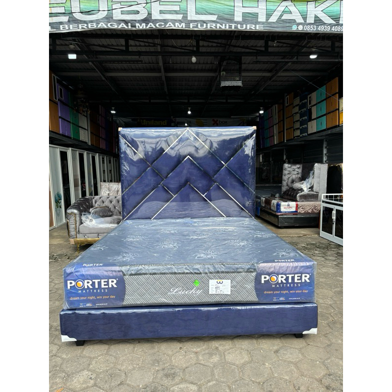 Divan Bldru tinggi 170+ Kasur Porter Lapis By : Mebel Hakim