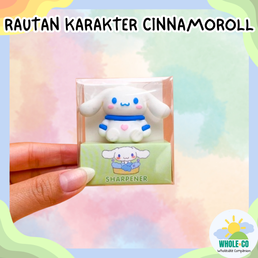 

Penghapus + Rautan Bentuk Karakter Cinnamoroll Premium Sanrio Peruncing Sharpener Lucu Unik Imut Termurah Grosir Cod