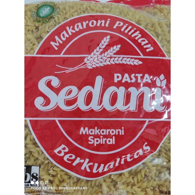 

SEDANI MACARONI SPIRAL