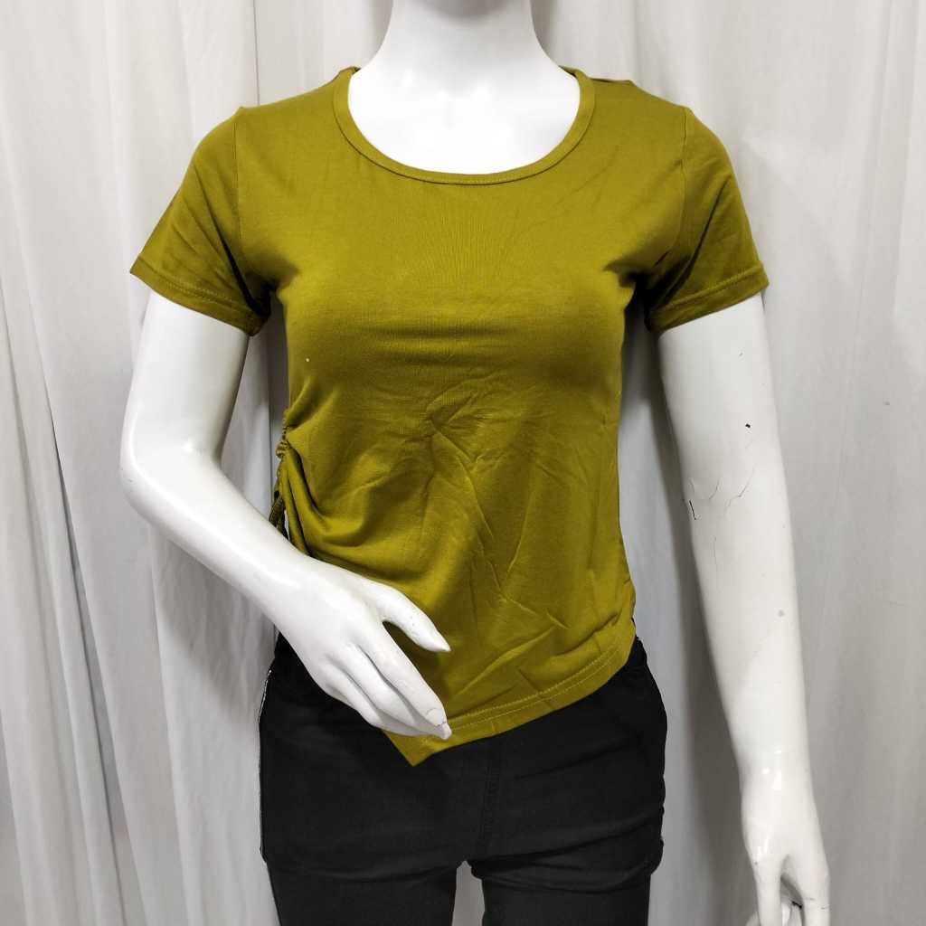 kaos wanita crop tali samping atasan wanita tali samping/kaos modern/kaos kekinian