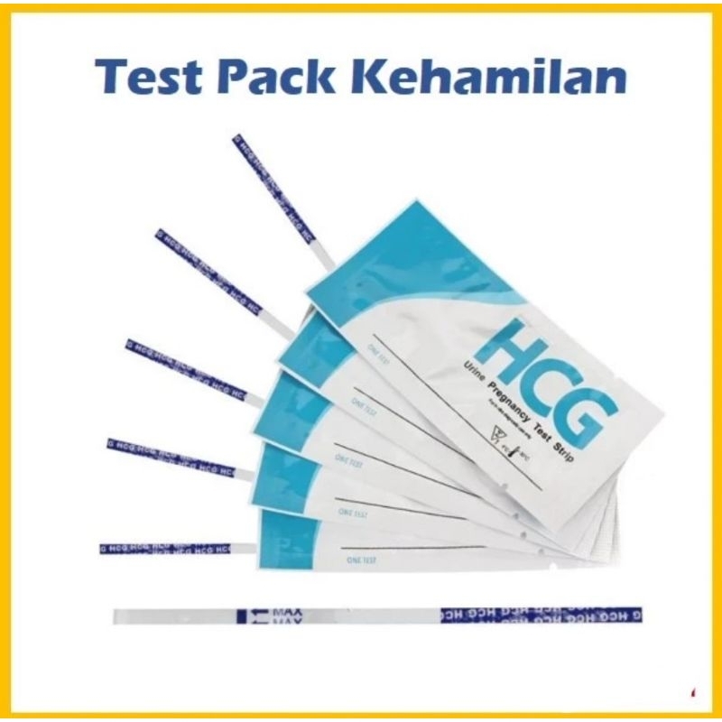 Test Pack Kehamilan HCG / Tes Kehamilan / Testpack Hamil HCG Strip