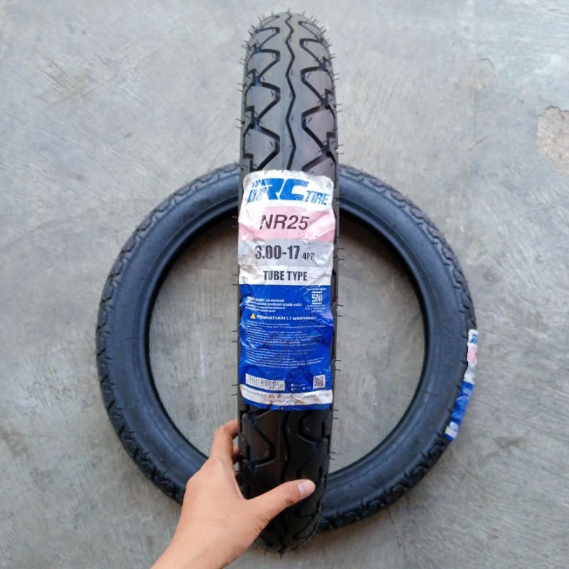BAN LUAR MOTOR IRC NR25 300-17 RING 17 TUBETYPE ORIGINAL