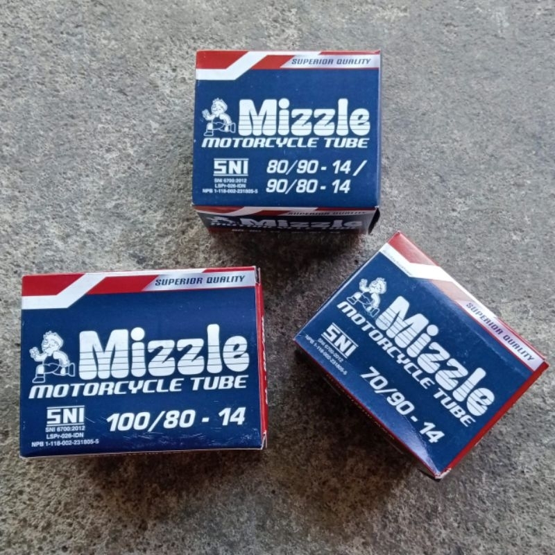 BAN DALAM MIZZLE 70/90-14  80/90-14  100/80-14  RING 14 ORIGINAL