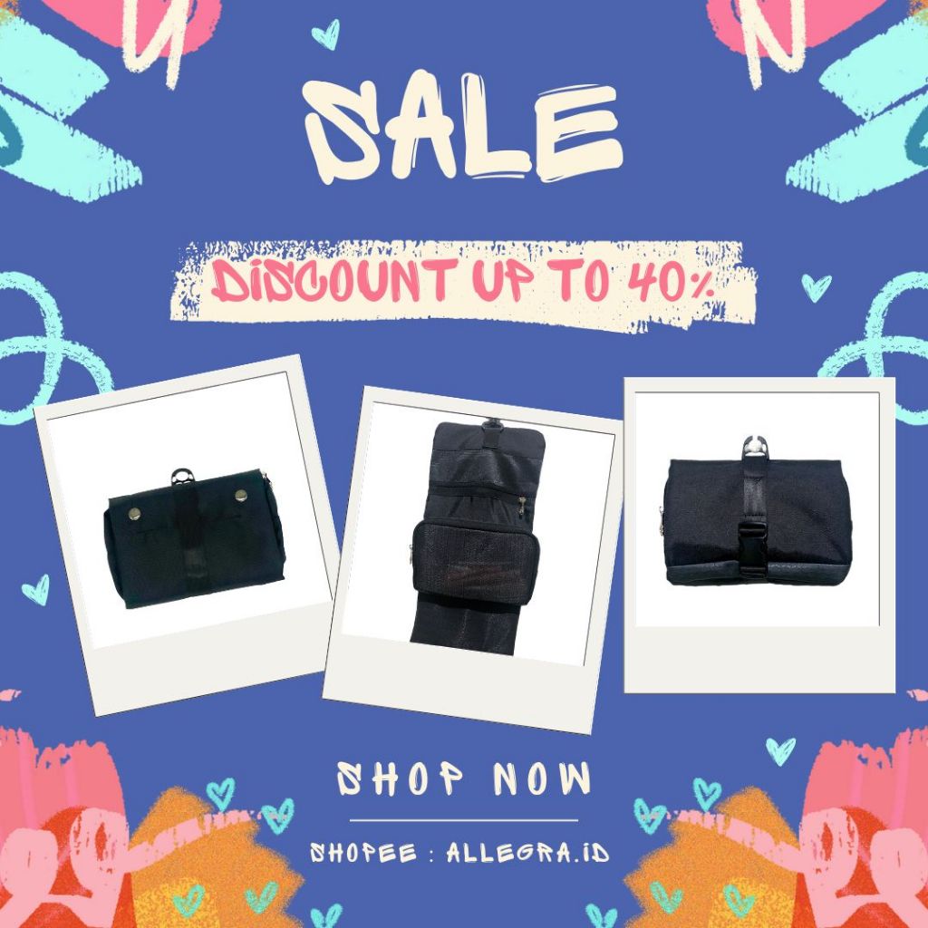 Allegra | Toiletries Bag | Travelling Essensial | Pouch Alat Mandi