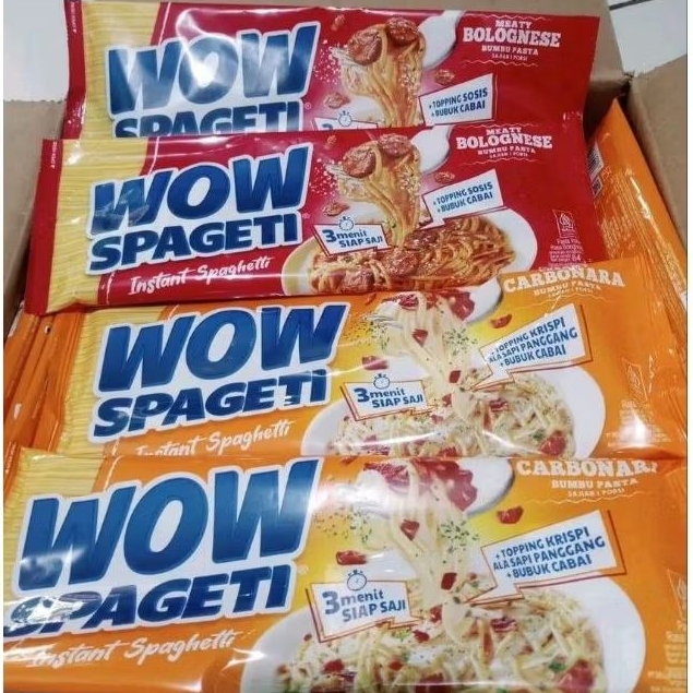 

Wow Spageti Mie Instant Spaghetti