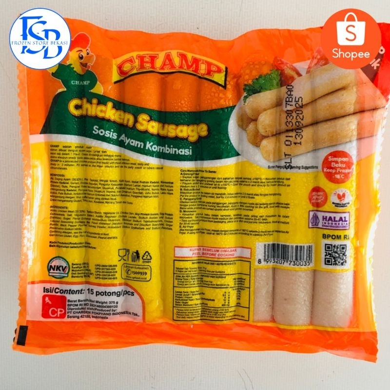 

CHAMP SOSIS AYAM 375 GRAM