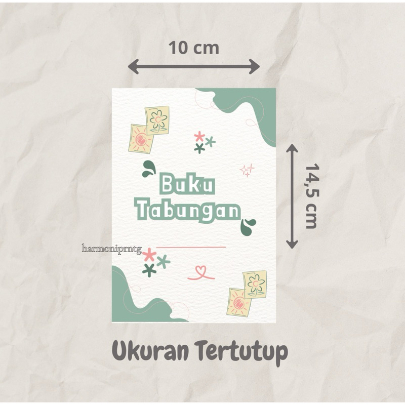 

Buku Tabungan HIJAU PUTIH lucu, buku tabungan aestetich, buku tabungan custom