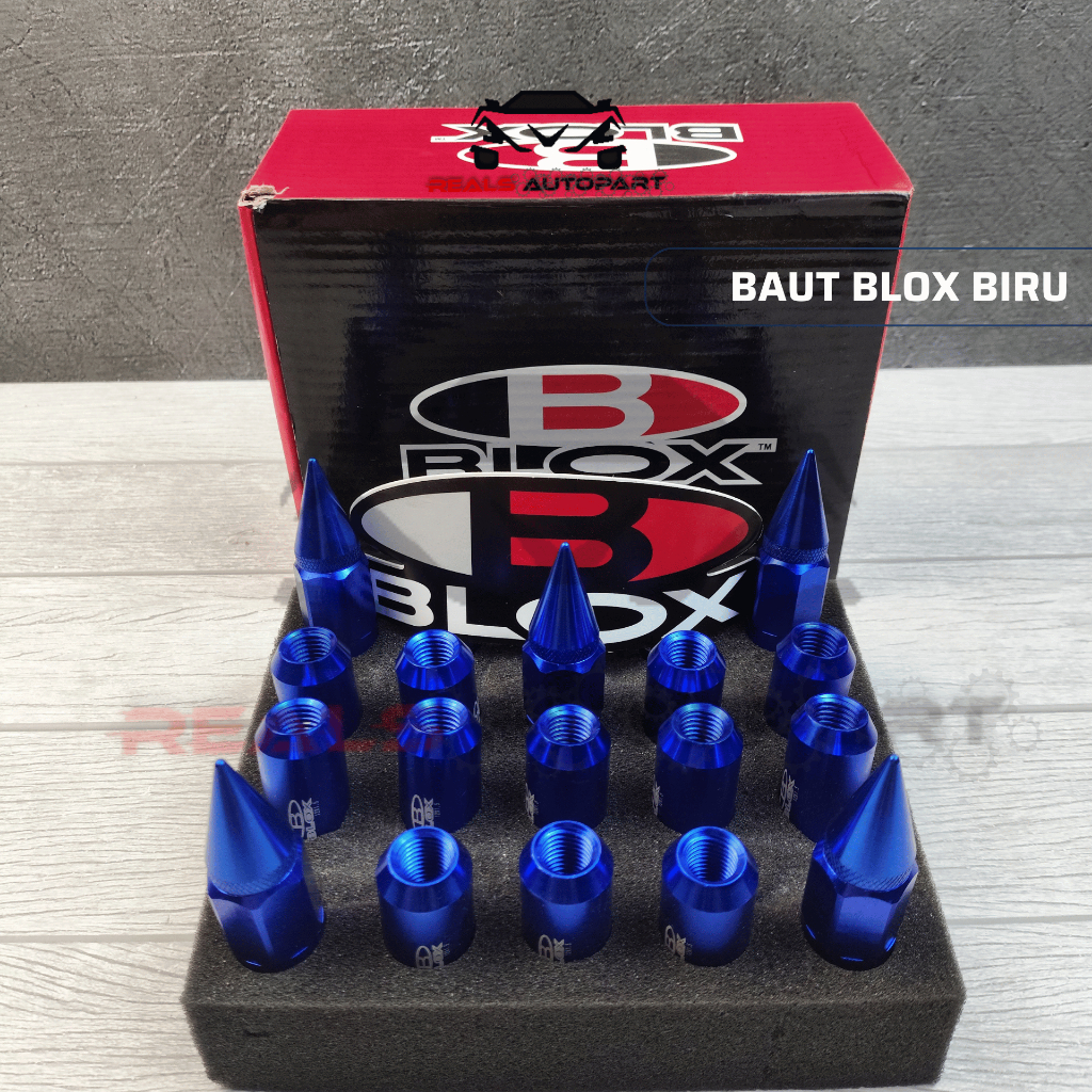 Lugnut Blox Lug Nut Blox Baut Roda Blox Baut Biru