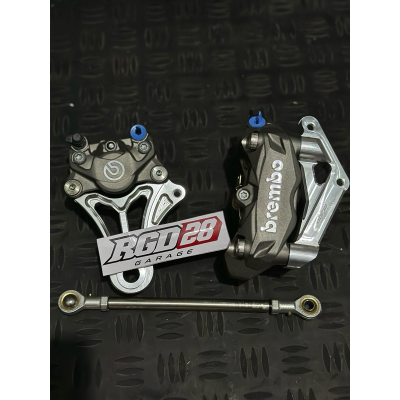 kaliper brembo original m432 set pnp ninja r ss tinggal pasang
