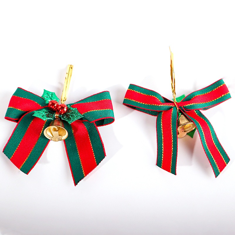 

pita natal satuan bentuk pita lonceng - hiasan hampers natal christmas - ribbon craft