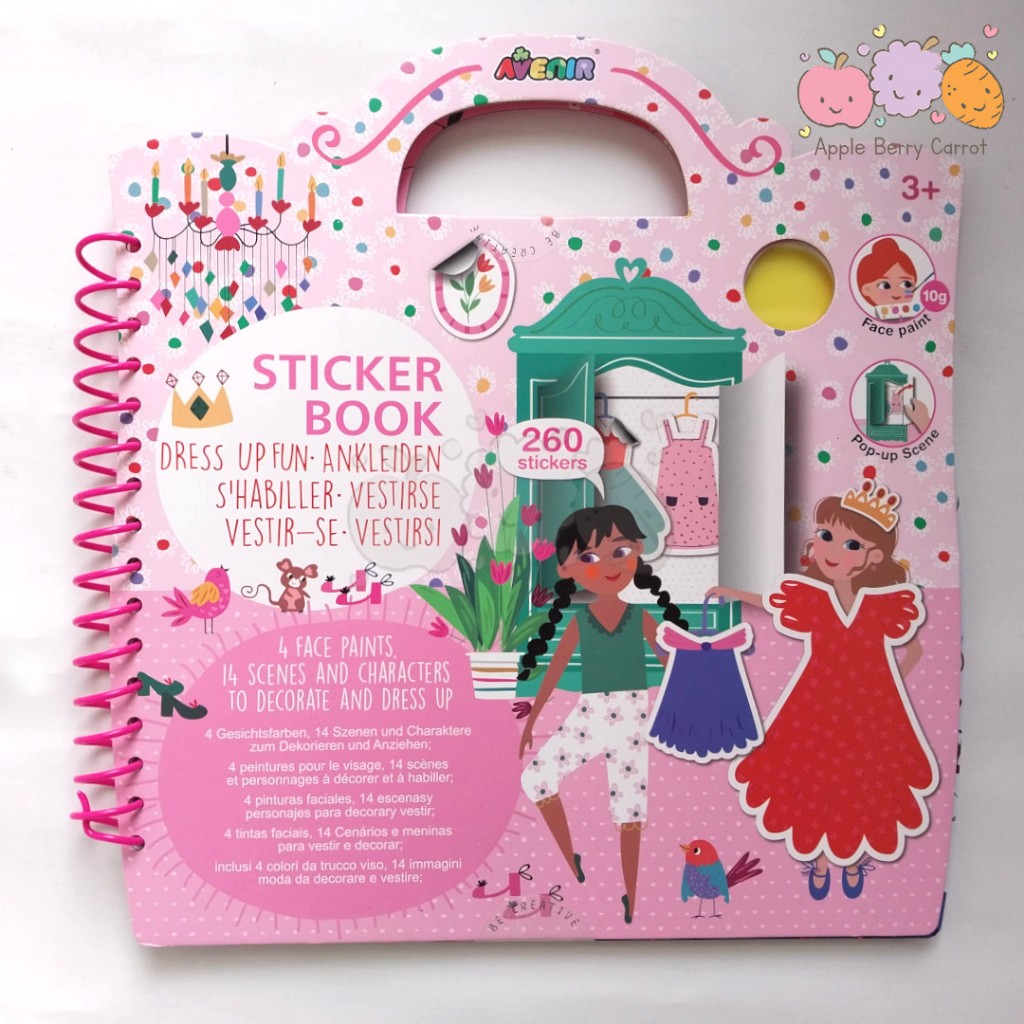 

Avenir Sticker book Dress Up Fun face paints 260 stickers buku sticker anak kids