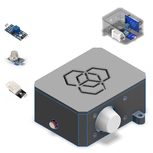 Case PHOTOSENSTIVE LIGHT LDR RESISTANCE SENSOR CAHAYA MODULE DHT22 DHT-22 Temperature and Humidity m