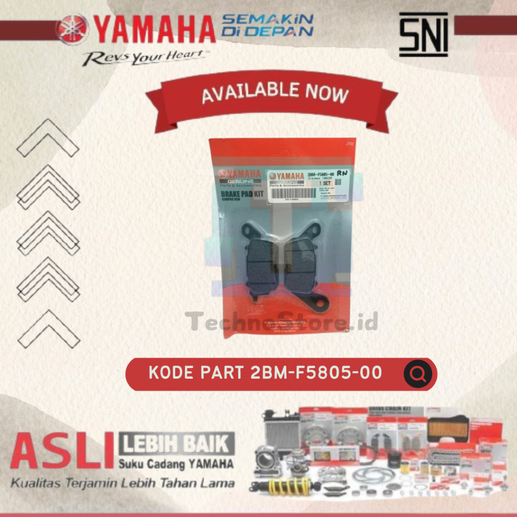 Kampas Rem Depan Mio M3 CW ORIGINAL YAMAHA 2BM-F5805-00
