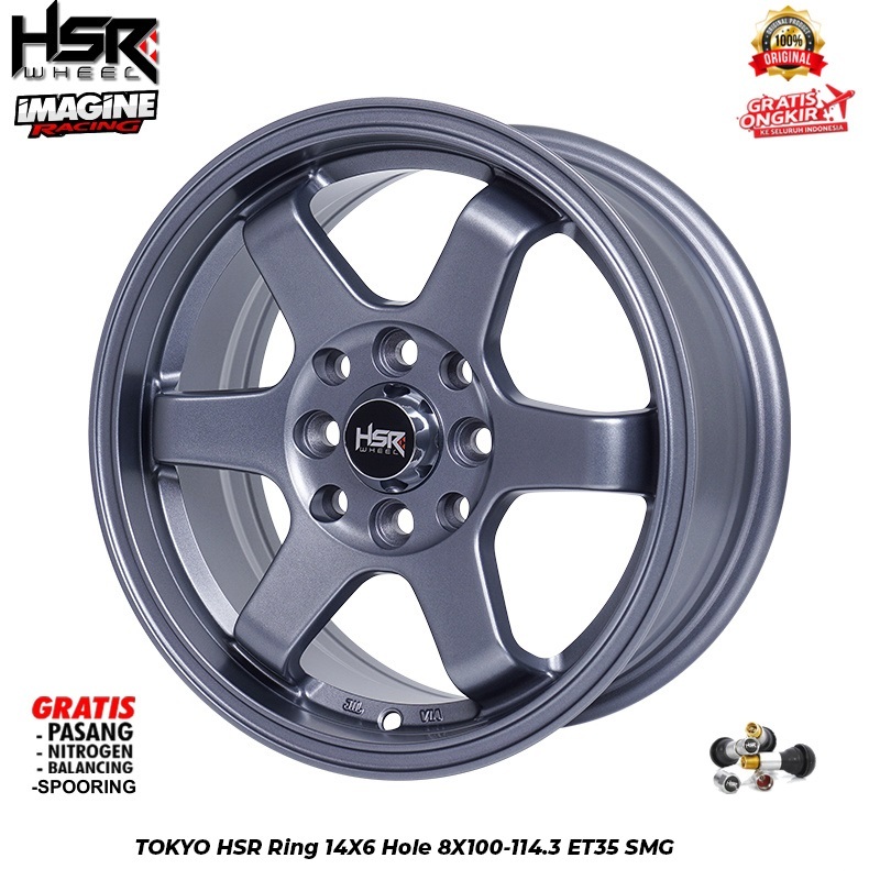 VELG MOBIL RACING HSR TOKYO R14 AGYA AYLA BRIO KARIMUN VIOS DLL