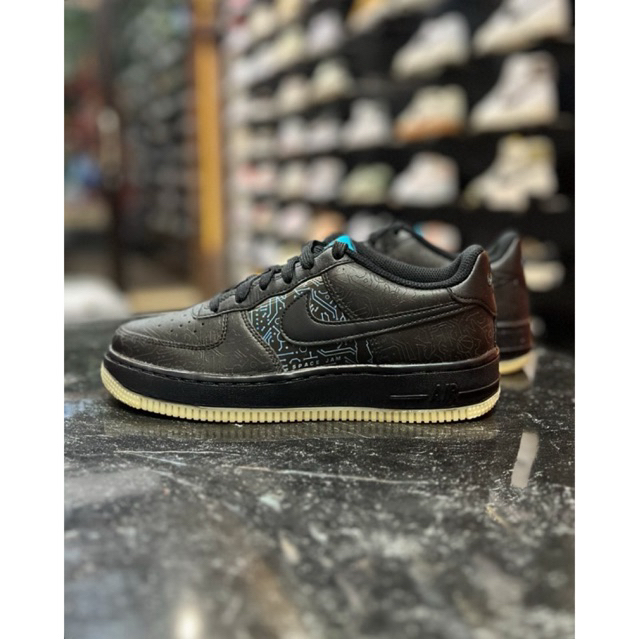 NIKE AIR FORCE 1 X SPACE JAM BLACK GS ORIGINAL