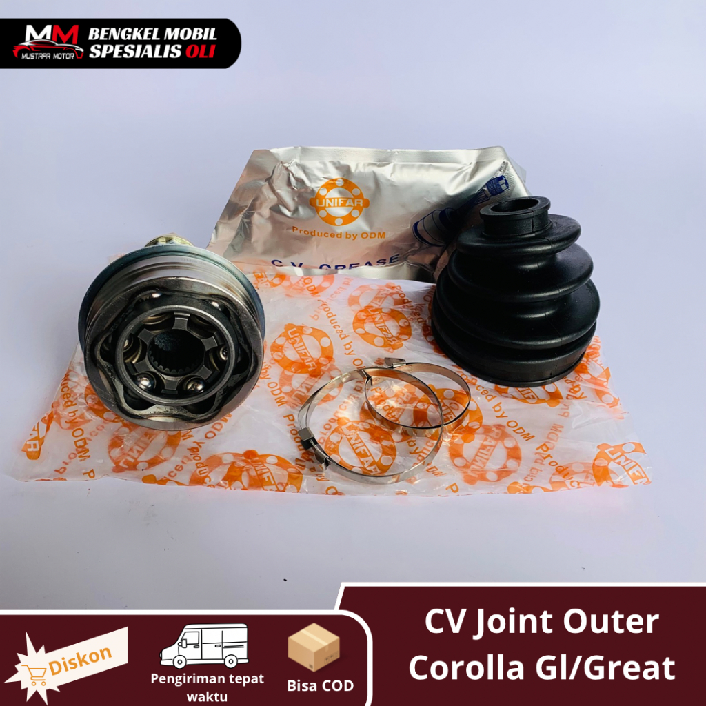 As Roda Luar / As Kopel Luar / CV Joint Luar Corolla Gl / Corolla Great / Soluna 26-56-23 Unifar