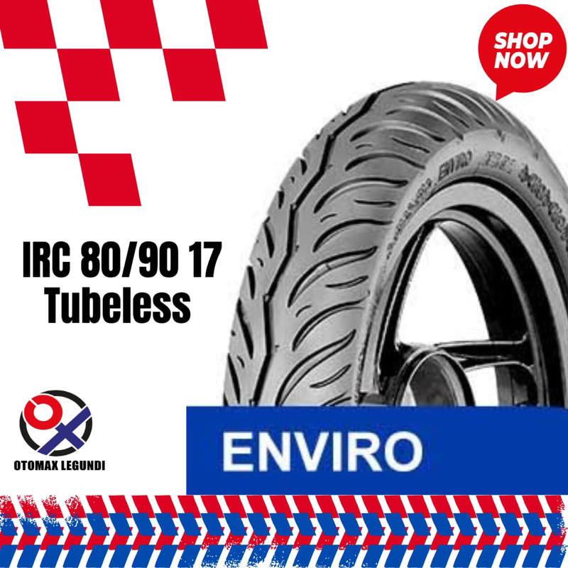 Ban luar IRC 80/90 17 Tubeless