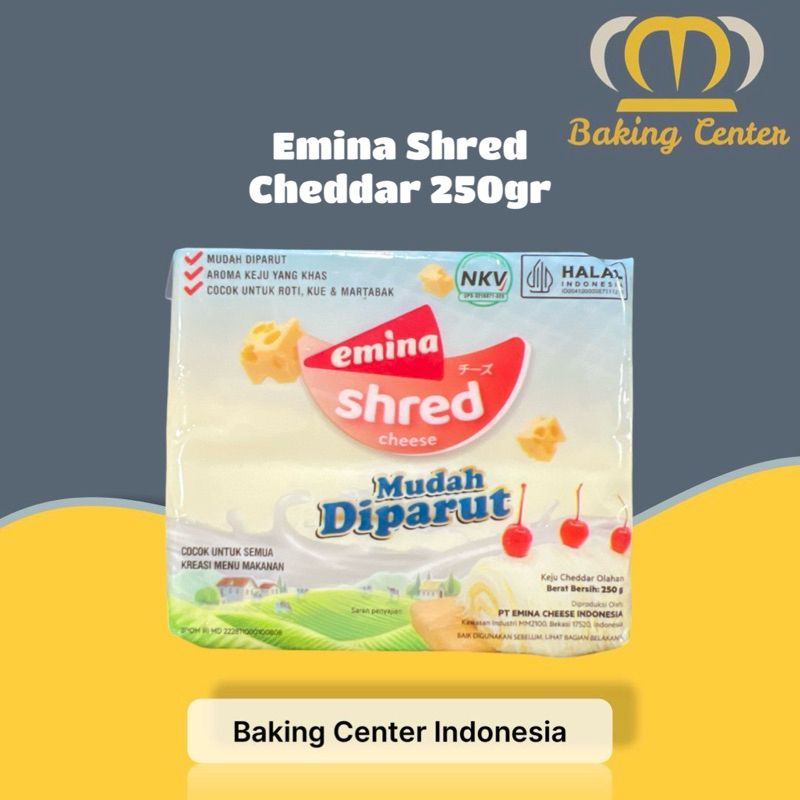 

Emina Shred Cheese Keju 250gr