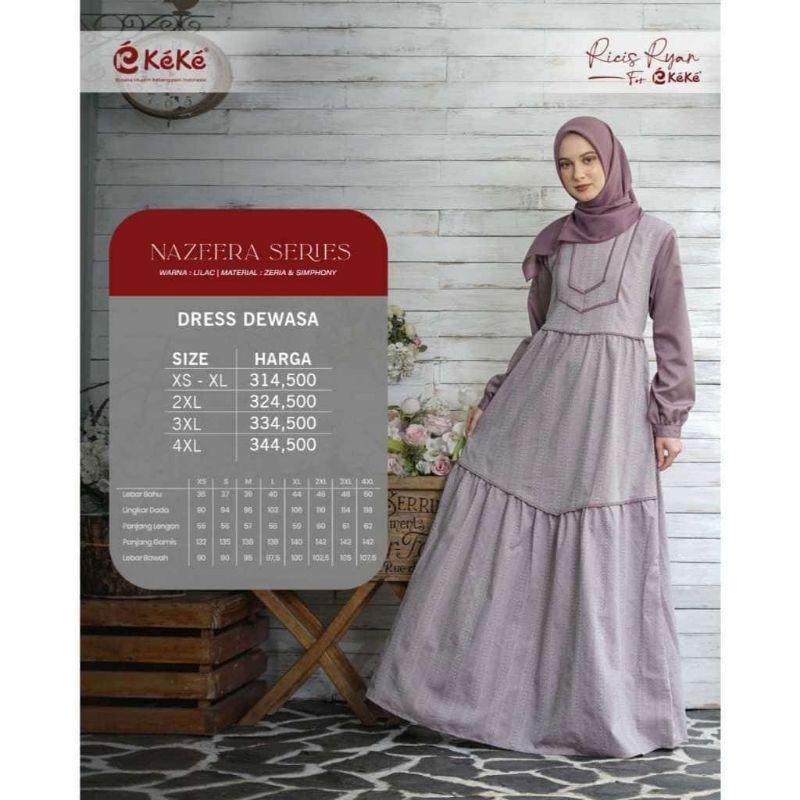 KEKE GAMIS NAZEERA SERIES