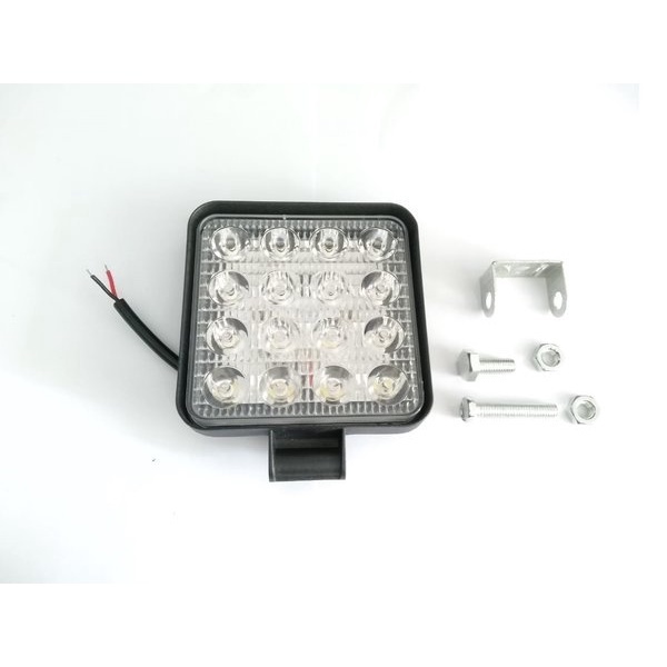 WORKLIGHT KOTAK LAMPU TEMBAK MOBIL LED 48 WATT 16 TITIK LAMPU SOROT KOTAK 12VOLT