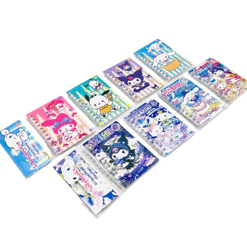 

(4 PCS) NOTEBOOK 1 RENTENG SANRIO (A7) / BUKU TULIS CATATAN