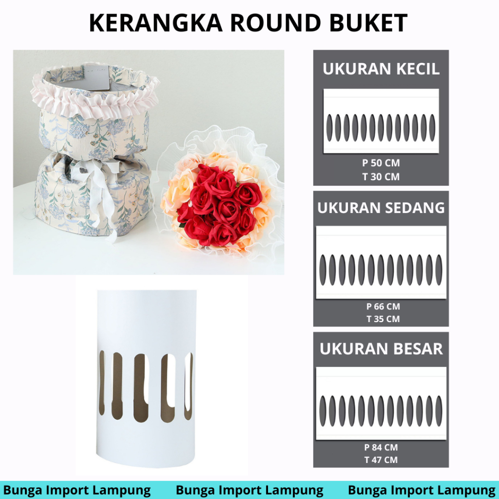 

Kerangka Pola Buket Round (ecer 1 lembar)