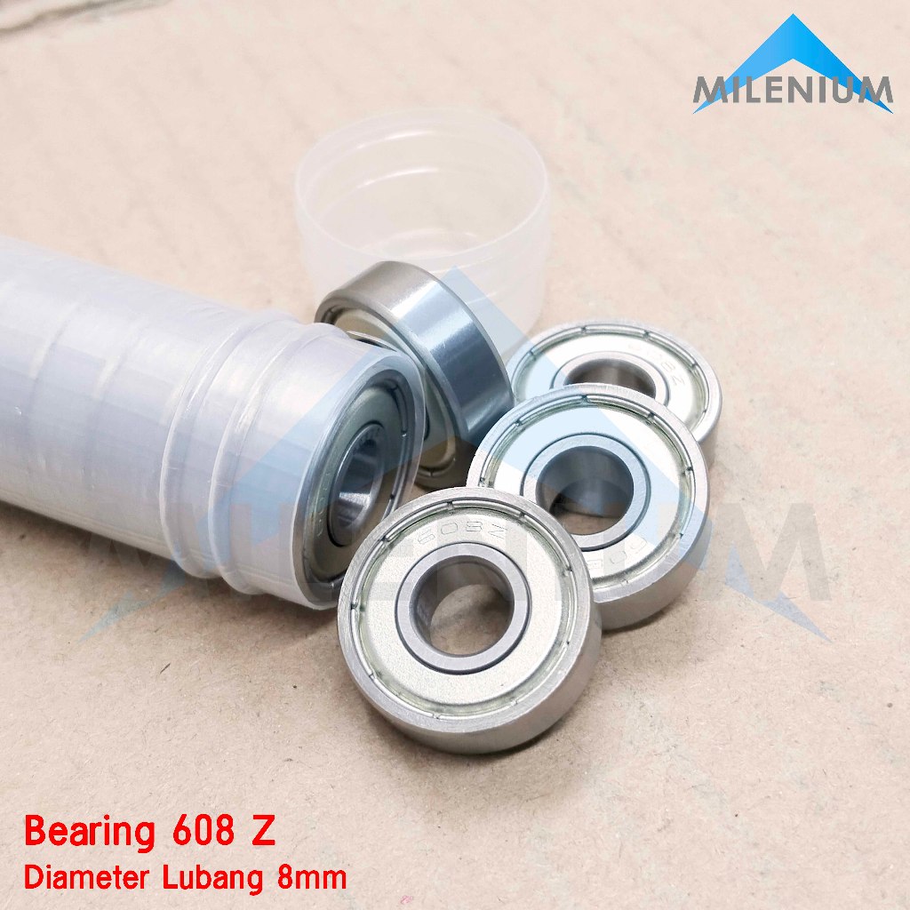 Bearing Laher 608Z Dinamo Kipas Angin Diameter AS 8mm / Mesin Indoor AC / Bahan Steel Seal