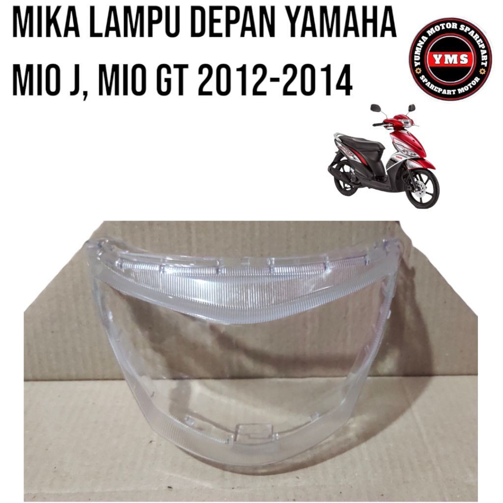 mika kaca lampu depan yamaha mio j mio gt mika lampu depan mio j mio gt 2012-2014  mika depan mio