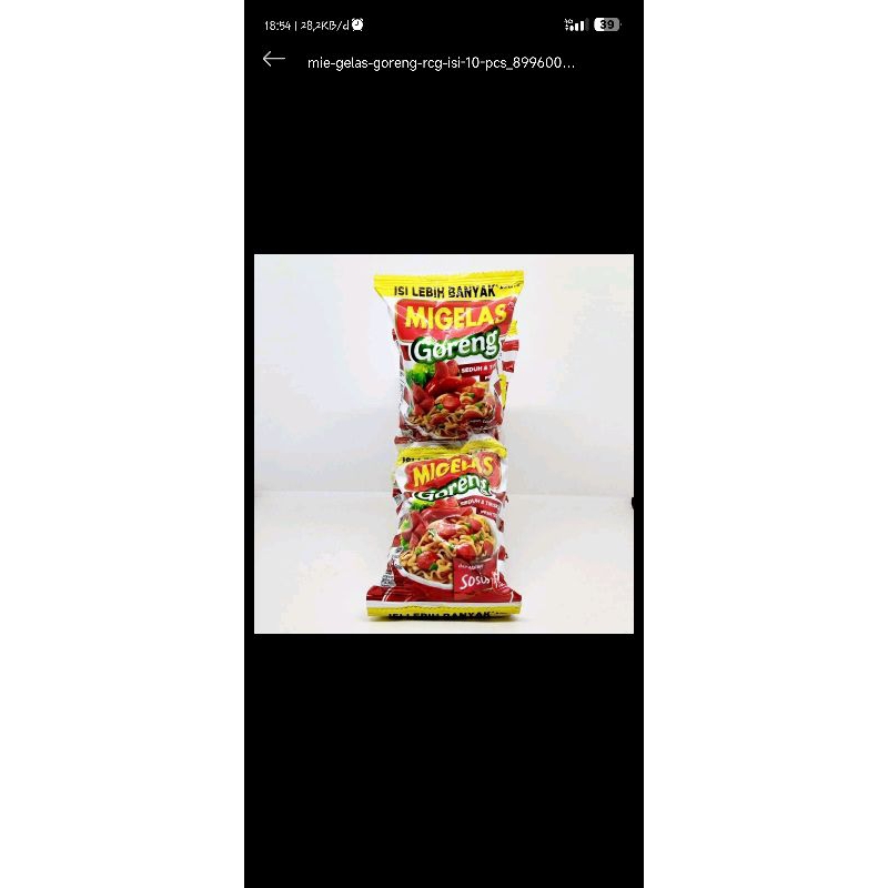 mie gelas goreng