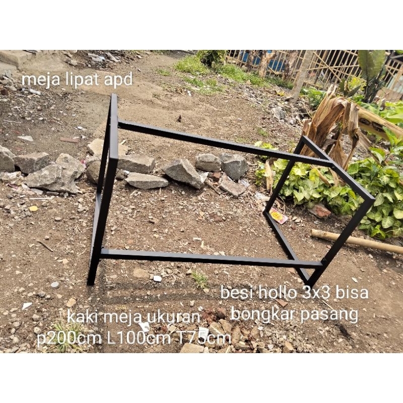 kaki meja kerja meja belajar ukuran 120x80x75 120x70x75 150x70 160x50x45 bisa bongkar pasang